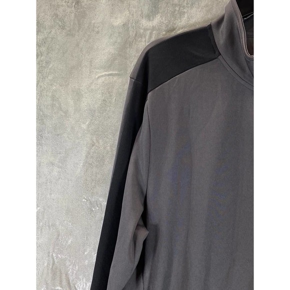 ID Ideology Men's Charcoal/Black Regular-Fit Moisture-Wicking Knit Jacket SZ L - Picture 4 of 12